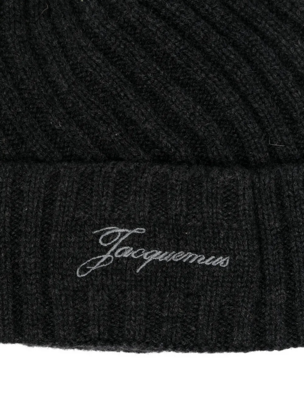 Jacquemus Muts met geborduurd logo Grijs