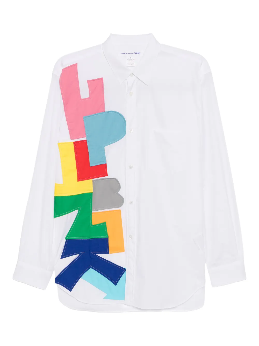 Comme Des Garçons Shirt graphic patched shirt - Bianco