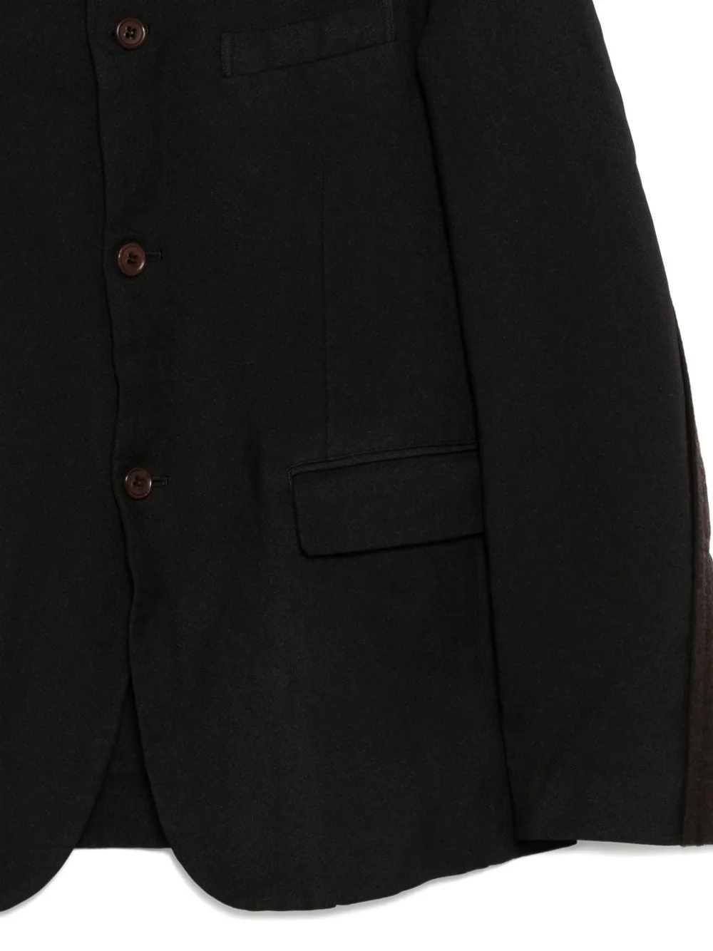 Black Comme Des Garçons Single-breasted Jacket In Black