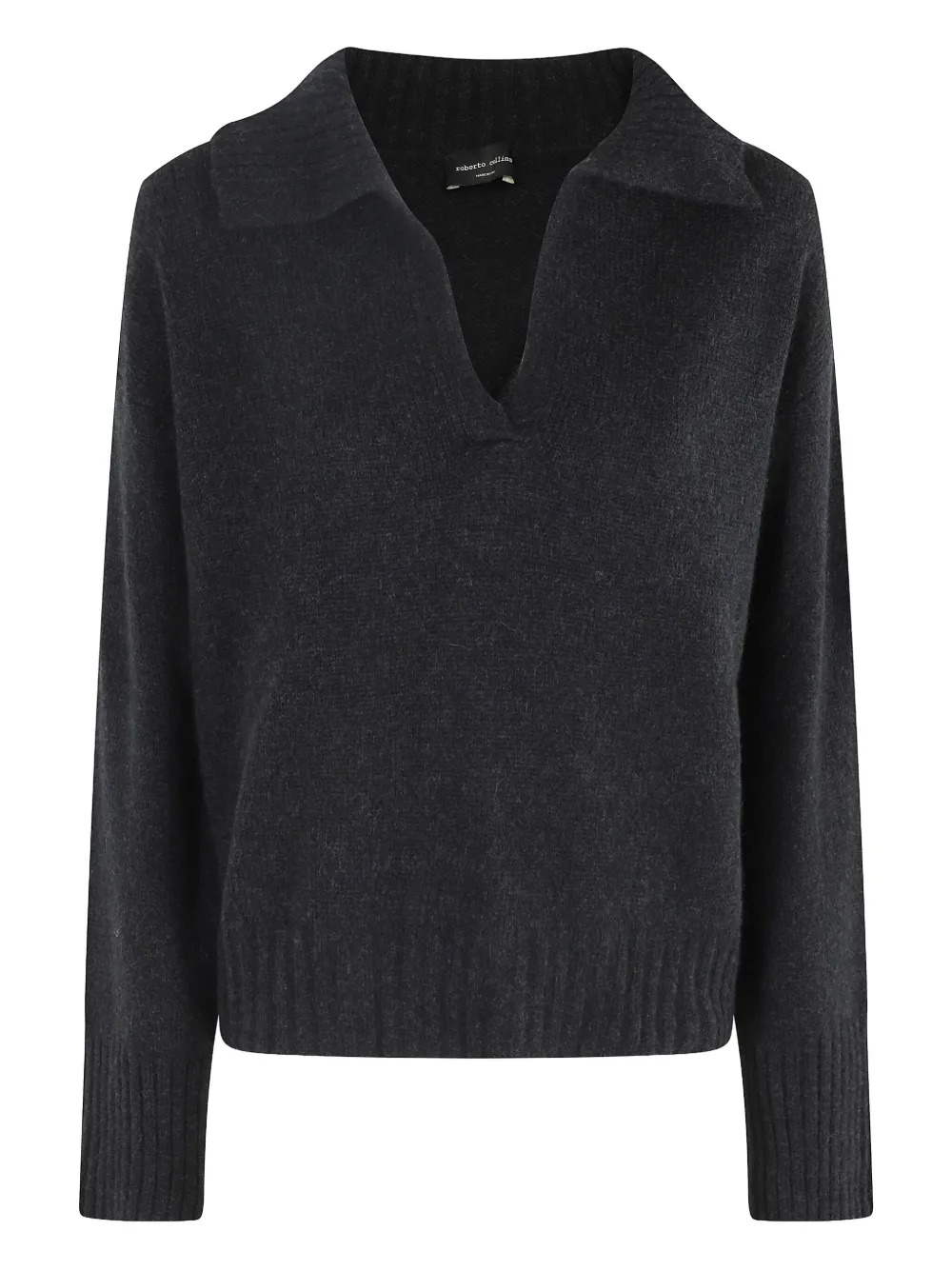 Roberto Collina collared sweater - Schwarz