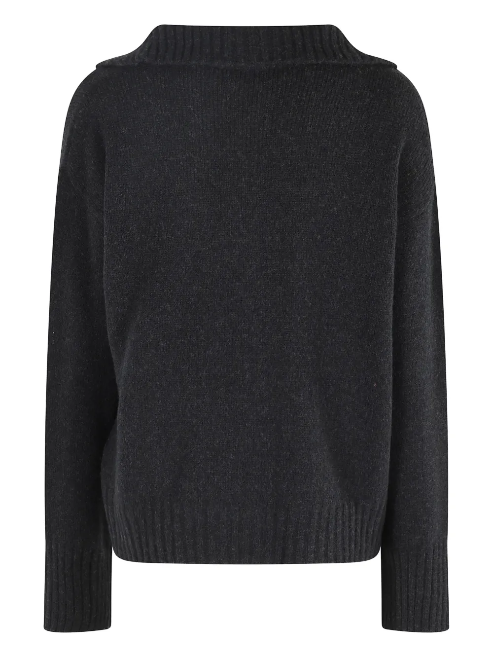 Roberto Collina Trui met kraag Zwart