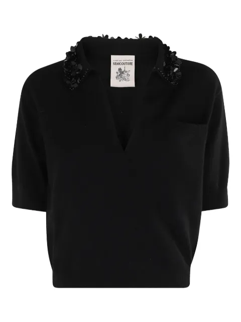 Semicouture Giulia embellished top