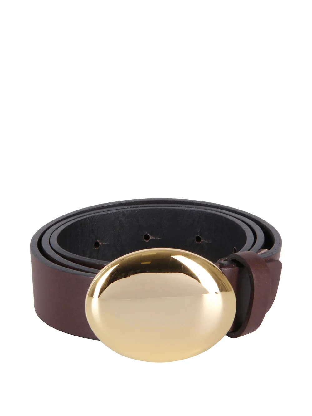  Federica Tosi Oval-buckle Belt - Brown 