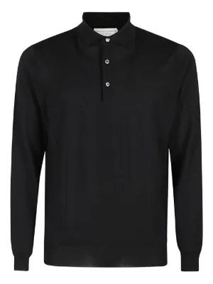 Saint Laurent logo-embroidered Polo Shirt | Black | FARFETCH