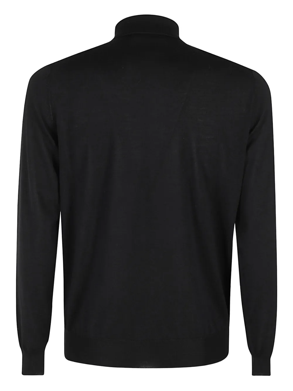 Filippo De Laurentiis long-sleeve polo shirt - Zwart