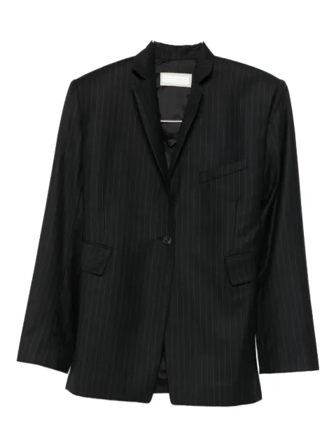 LITKOVSKA twist-detail pinstriped blazer