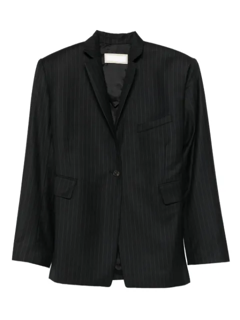 LITKOVSKA twist-detail pinstriped blazer
