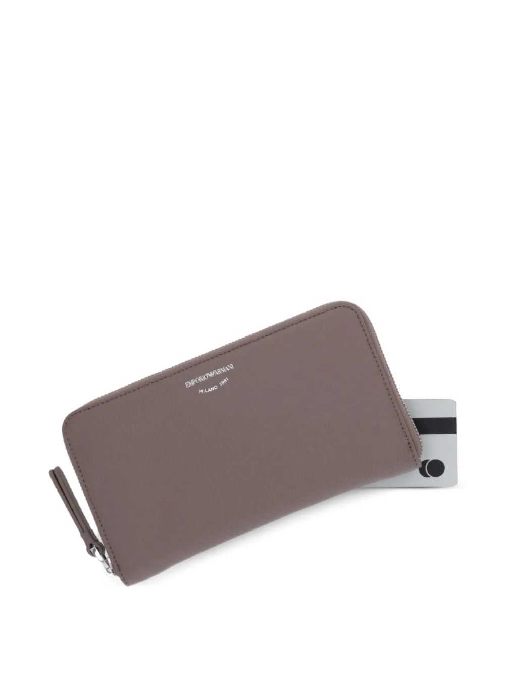 Emporio Armani Portemonnee met logo Beige