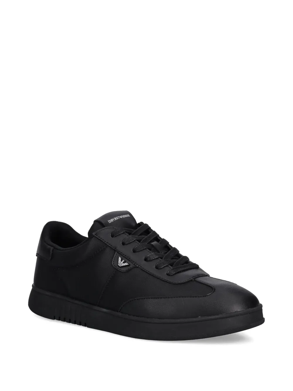 Emporio Armani Sneakers met logoplakkaat Zwart