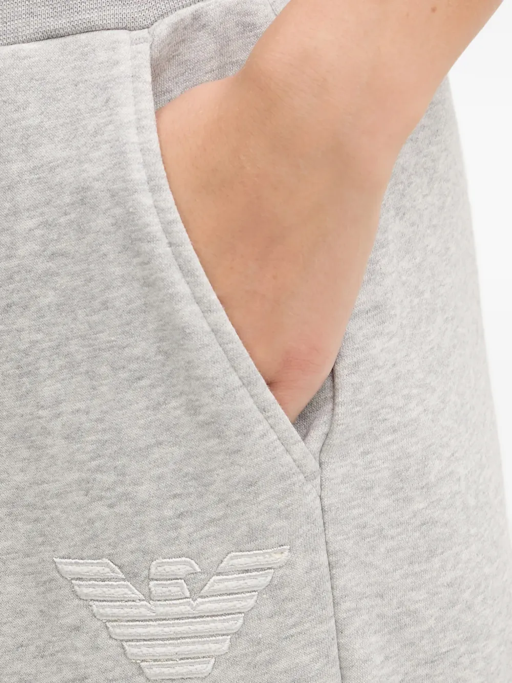 Emporio Armani Trainingsbroek met geborduurd logo Grijs