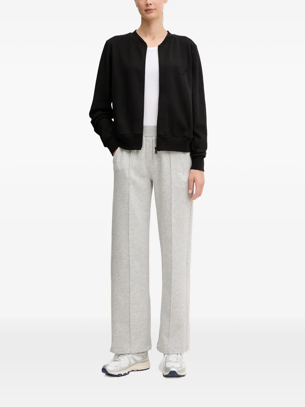 Emporio Armani Trainingsbroek met geborduurd logo Grijs
