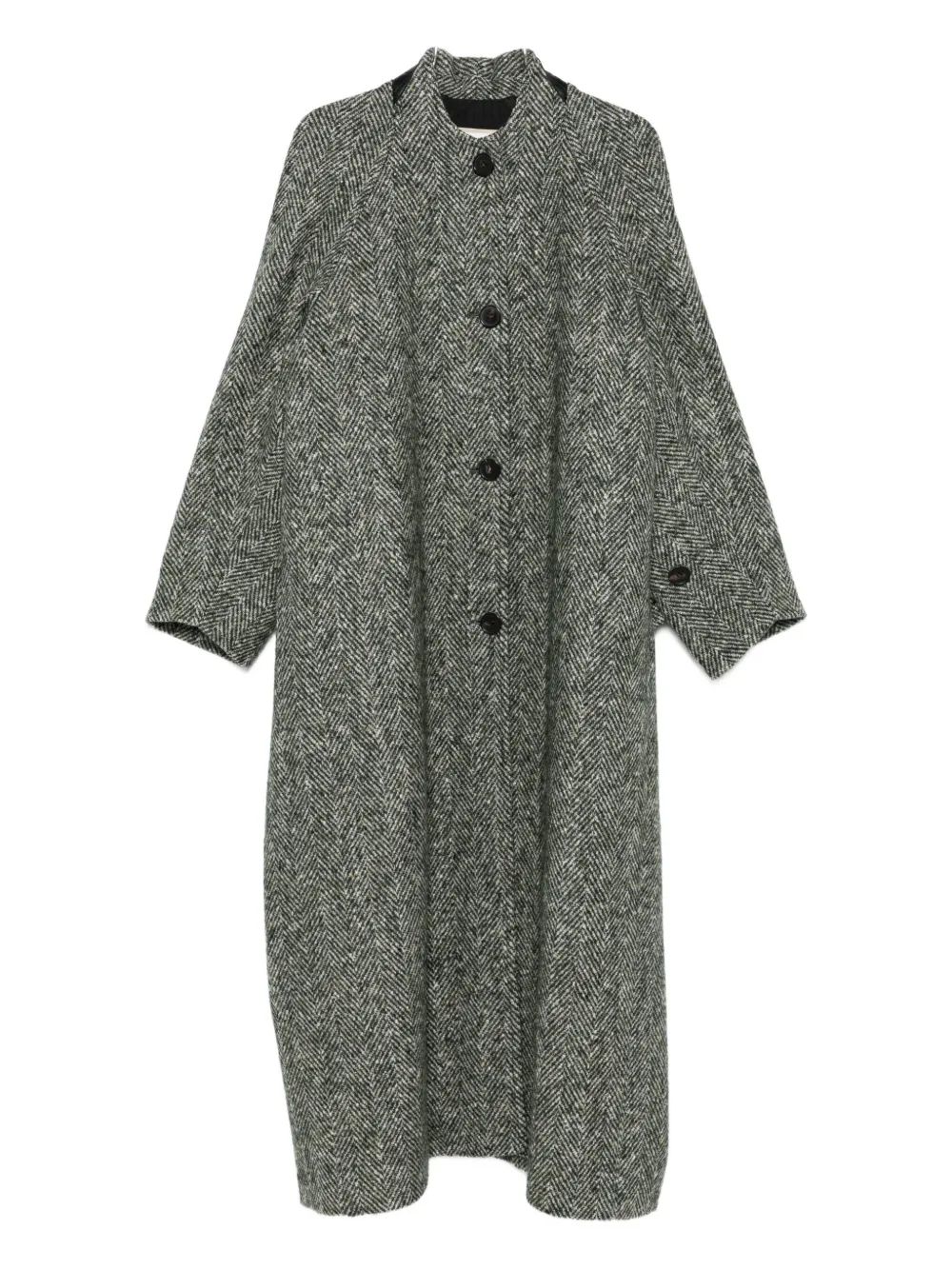 LITKOVSKA herringbone-pattern coat | Green | Image 1
