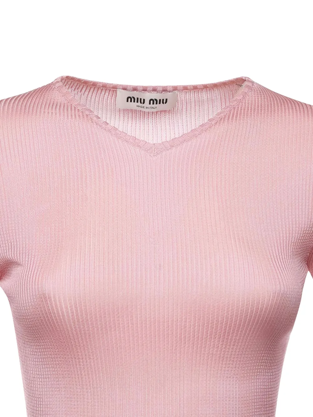 Miu Top met V-hals Roze