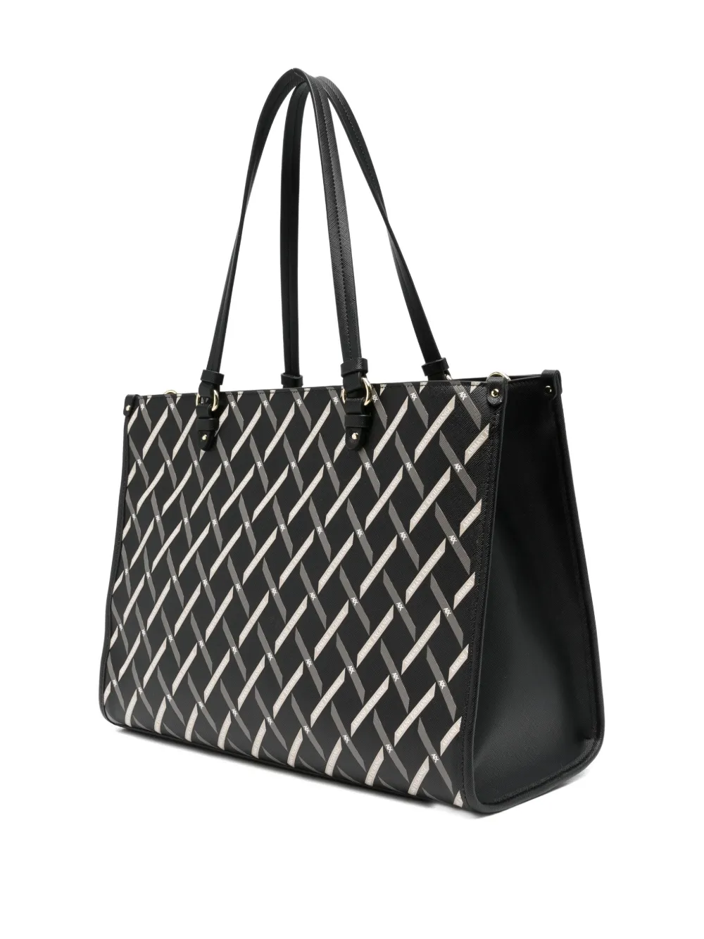 Armani Exchange logo-charm tote bag - Zwart
