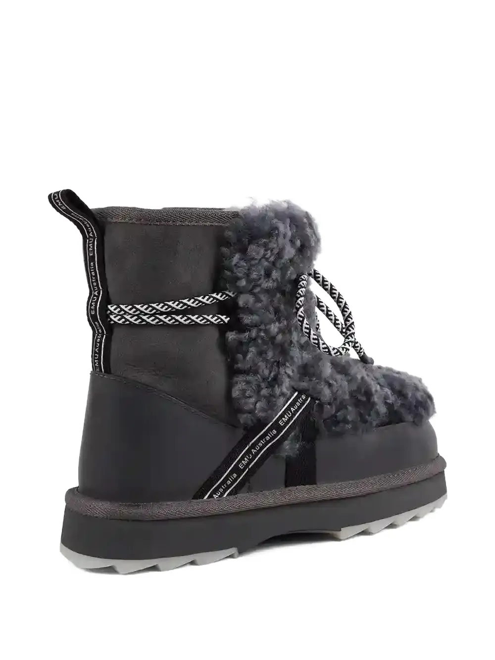 EMU AUSTRALIA Blured laarzen met teddytextuur Grijs