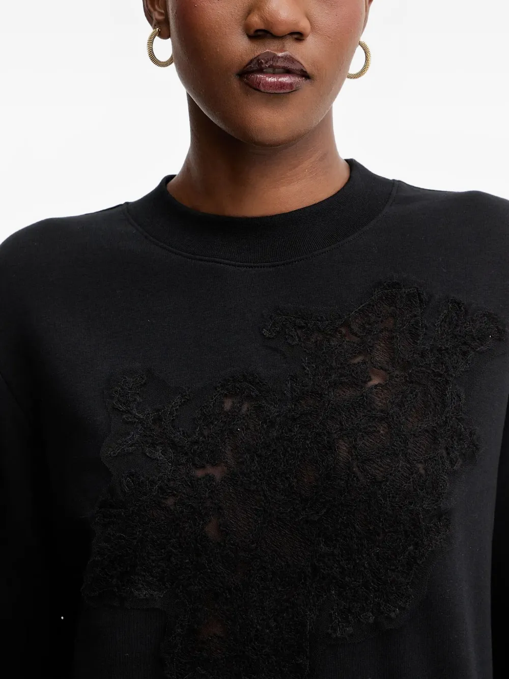 Ermanno Scervino Sweater met lange mouwen Zwart