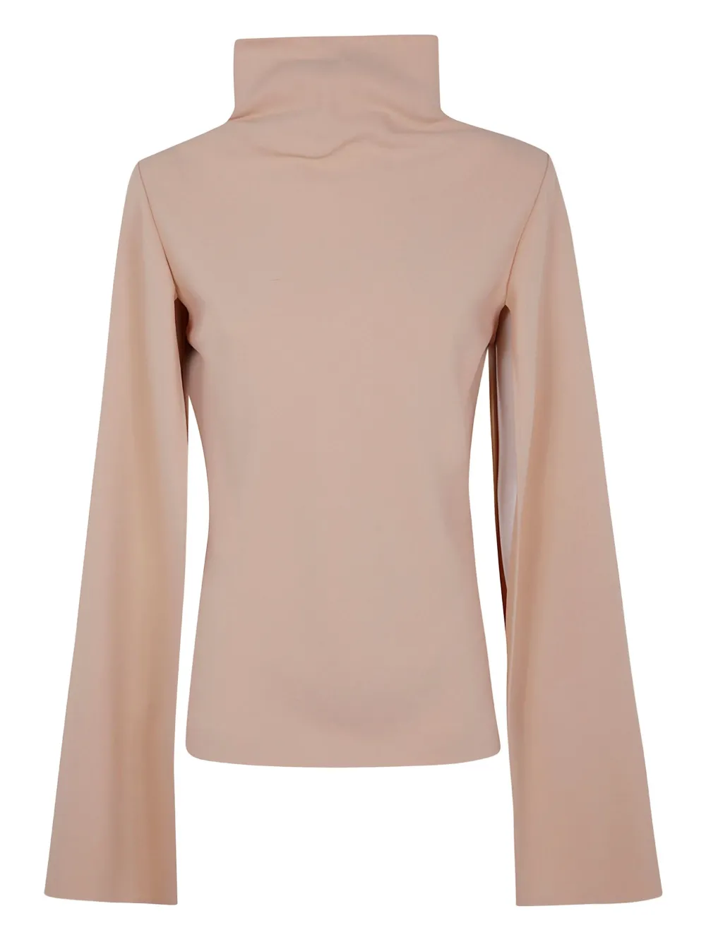 Alberta Ferretti top manga corta con cuello de tortuga | neutro | Image 1