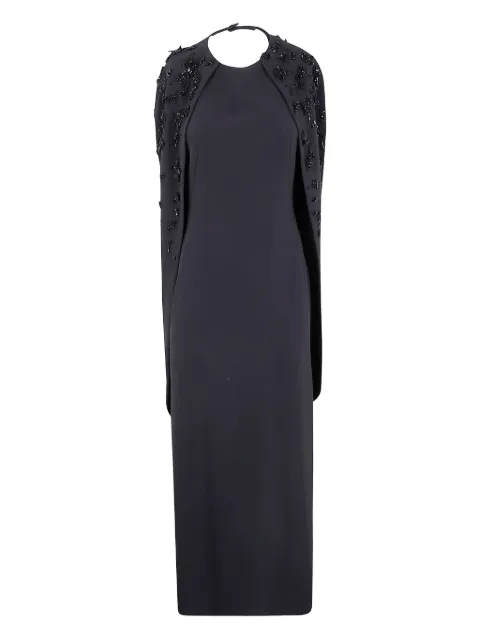 Alberta Ferretti bead-embroidery maxi dress