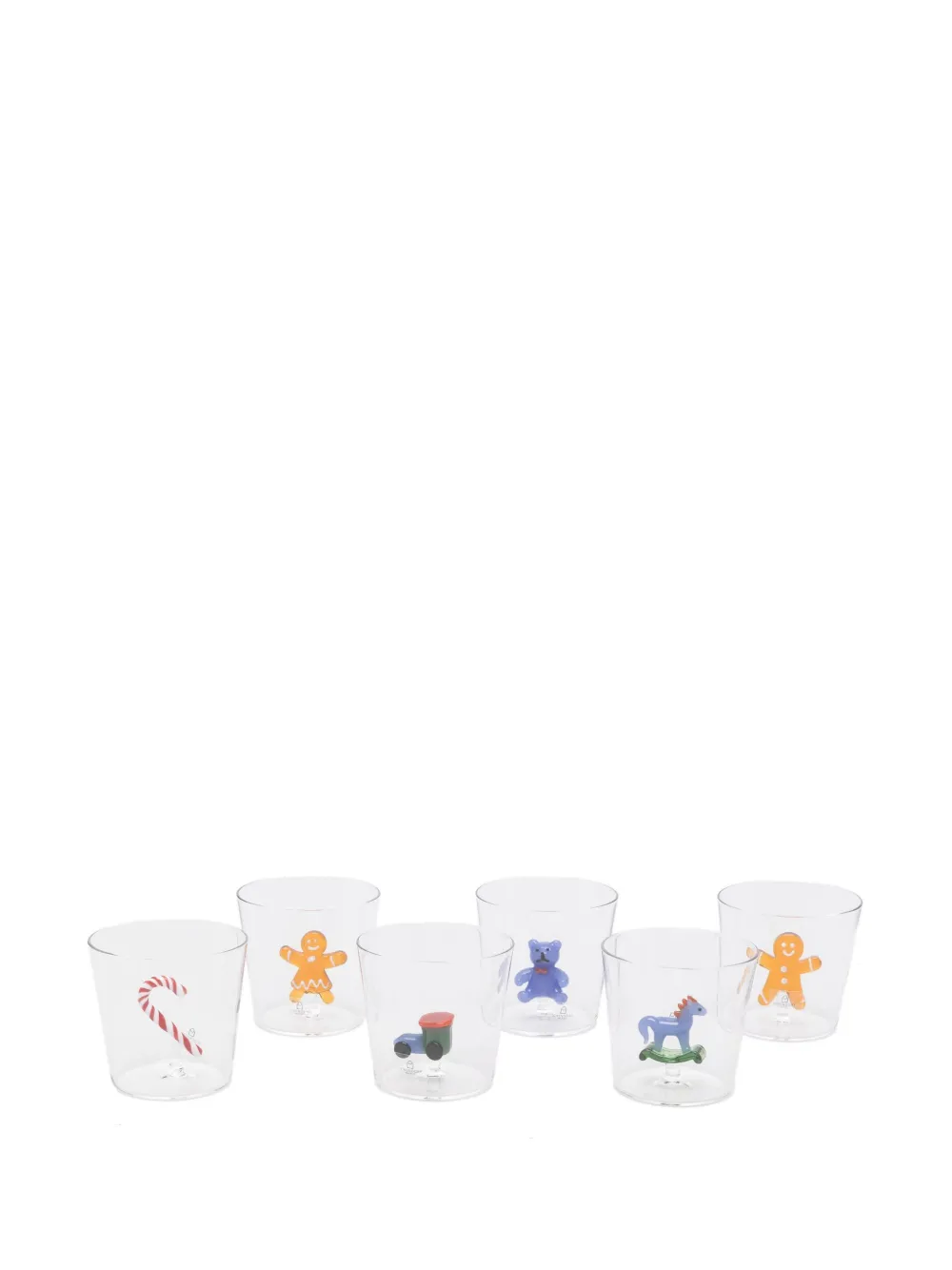 Ichendorf Milano Christmas 3D-detailing glasses (set of six) | White | Image 1