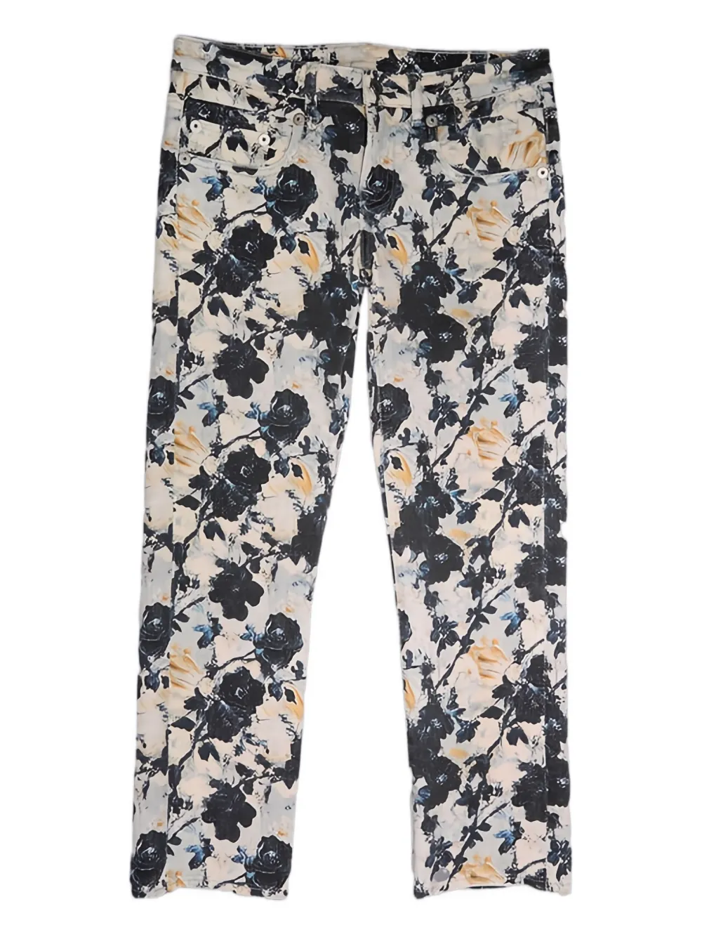 R13 floral-pattern trousers | White | Image 1
