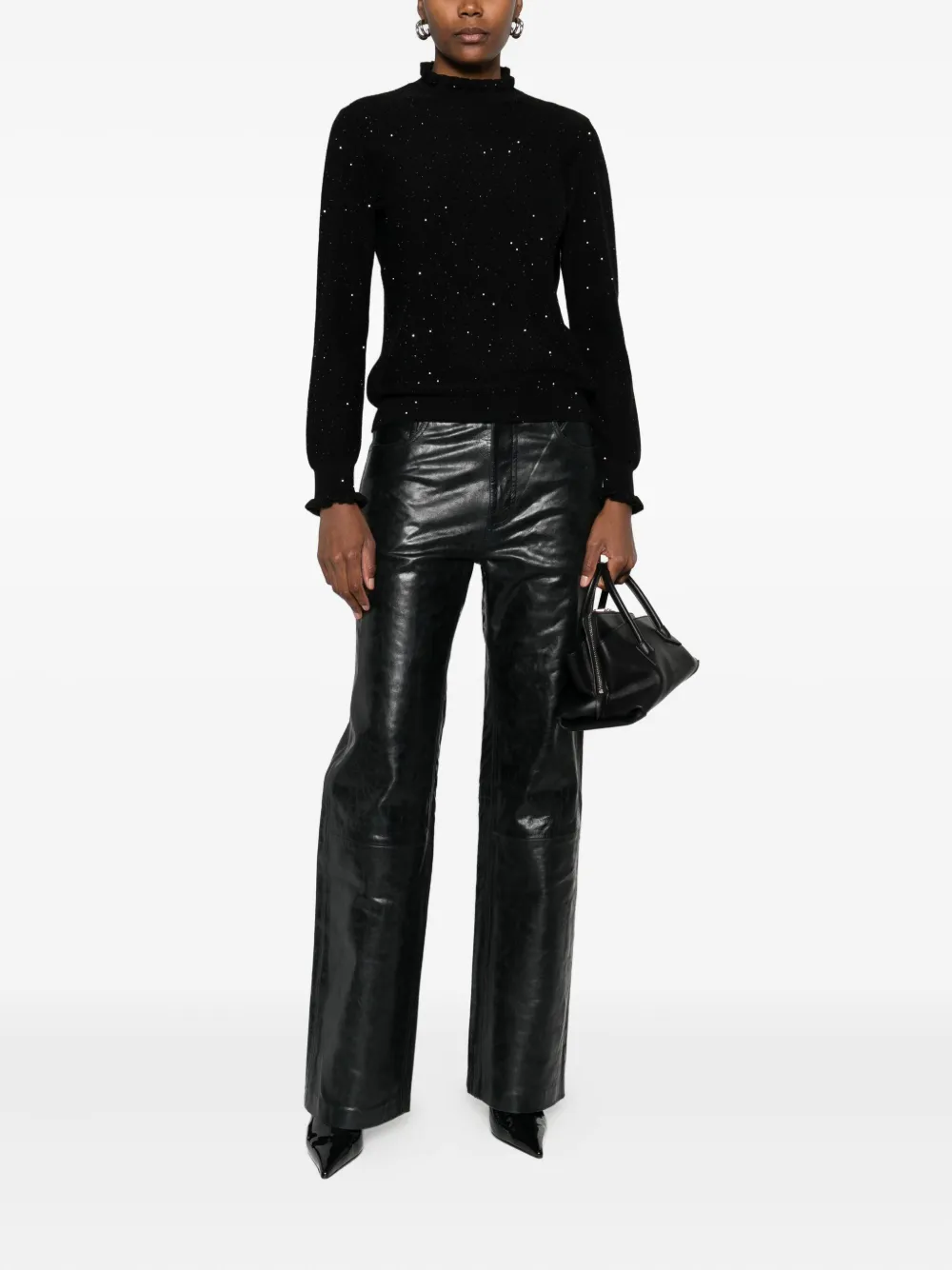 DIXIE ruffled-trim jumper | Knitted Sweaters | Image 2