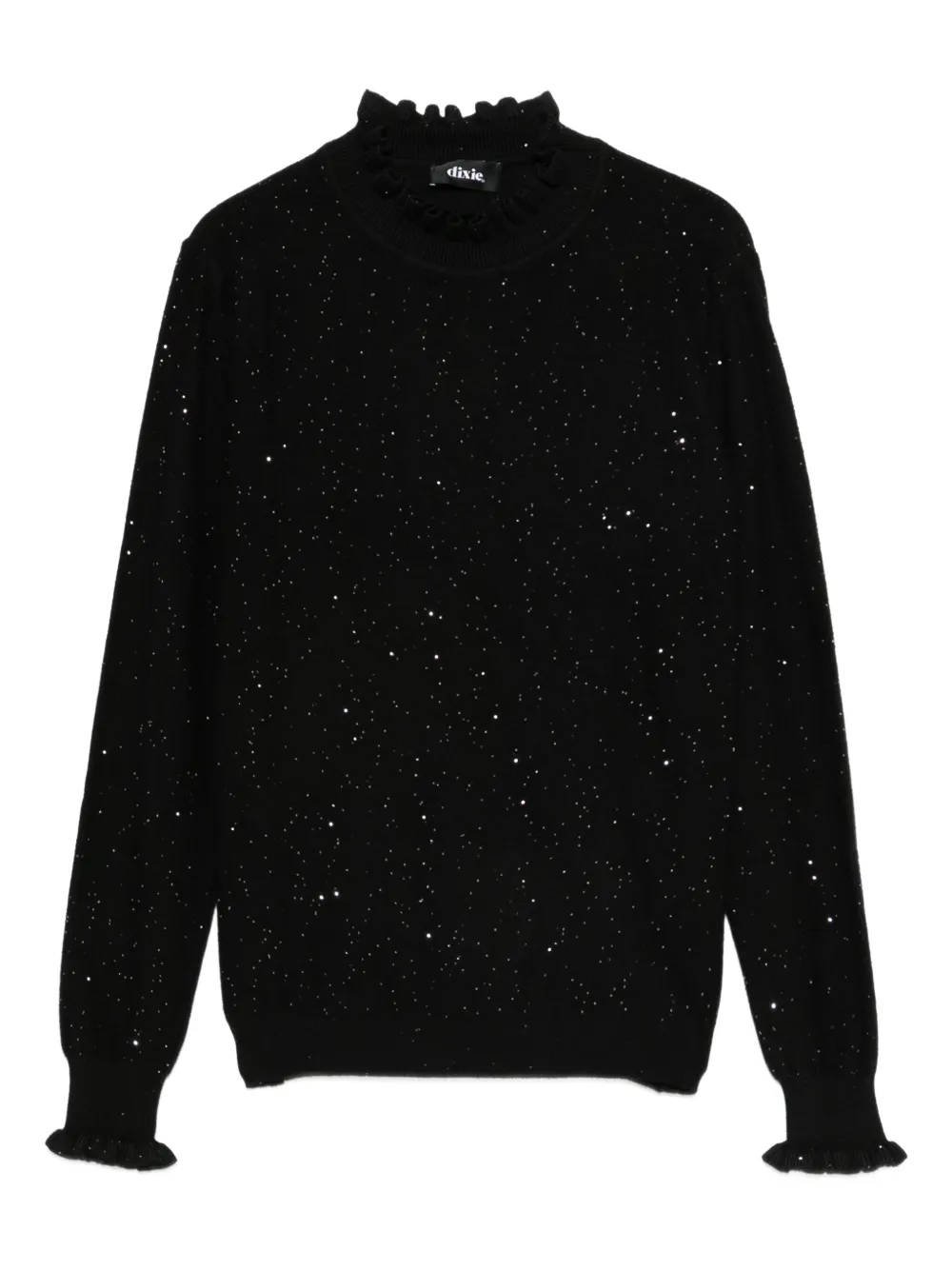 DIXIE ruffled-trim jumper | Black | Image 1