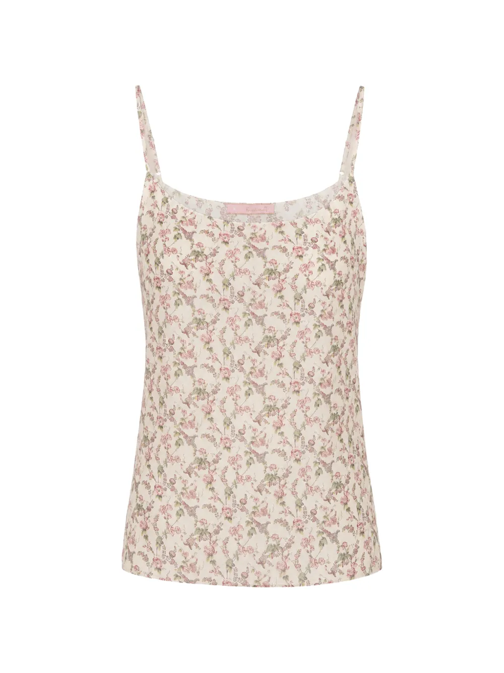 Kristina Ti floral-print camisole top - Bianco