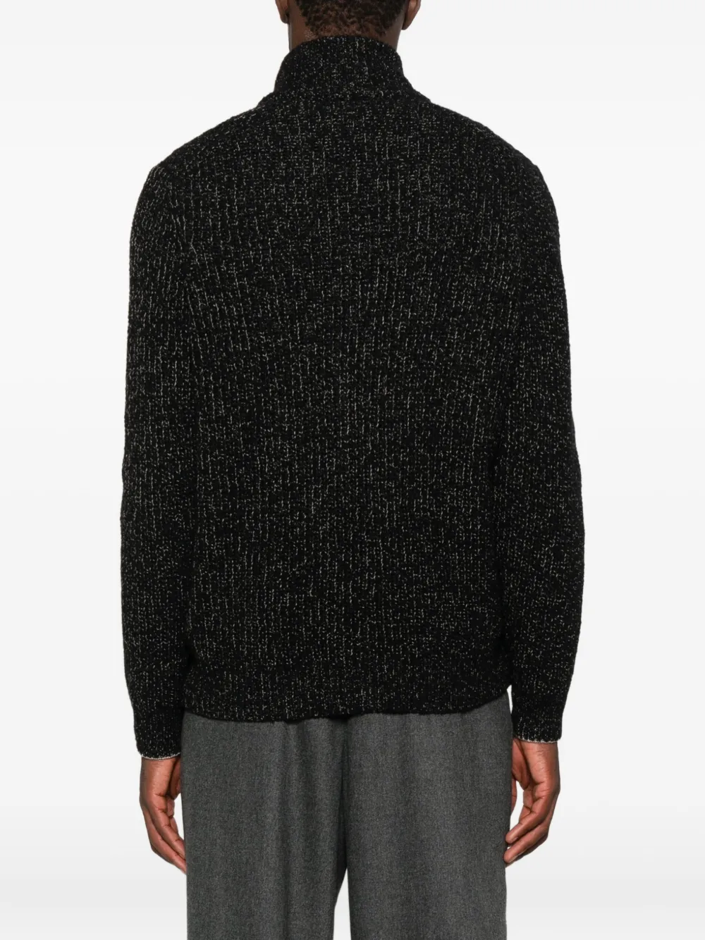 Brunello Cucinelli Vest met rits en lange mouwen Zwart