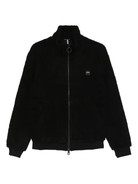 Antony Morato logo-appliqué zip-up cardigan