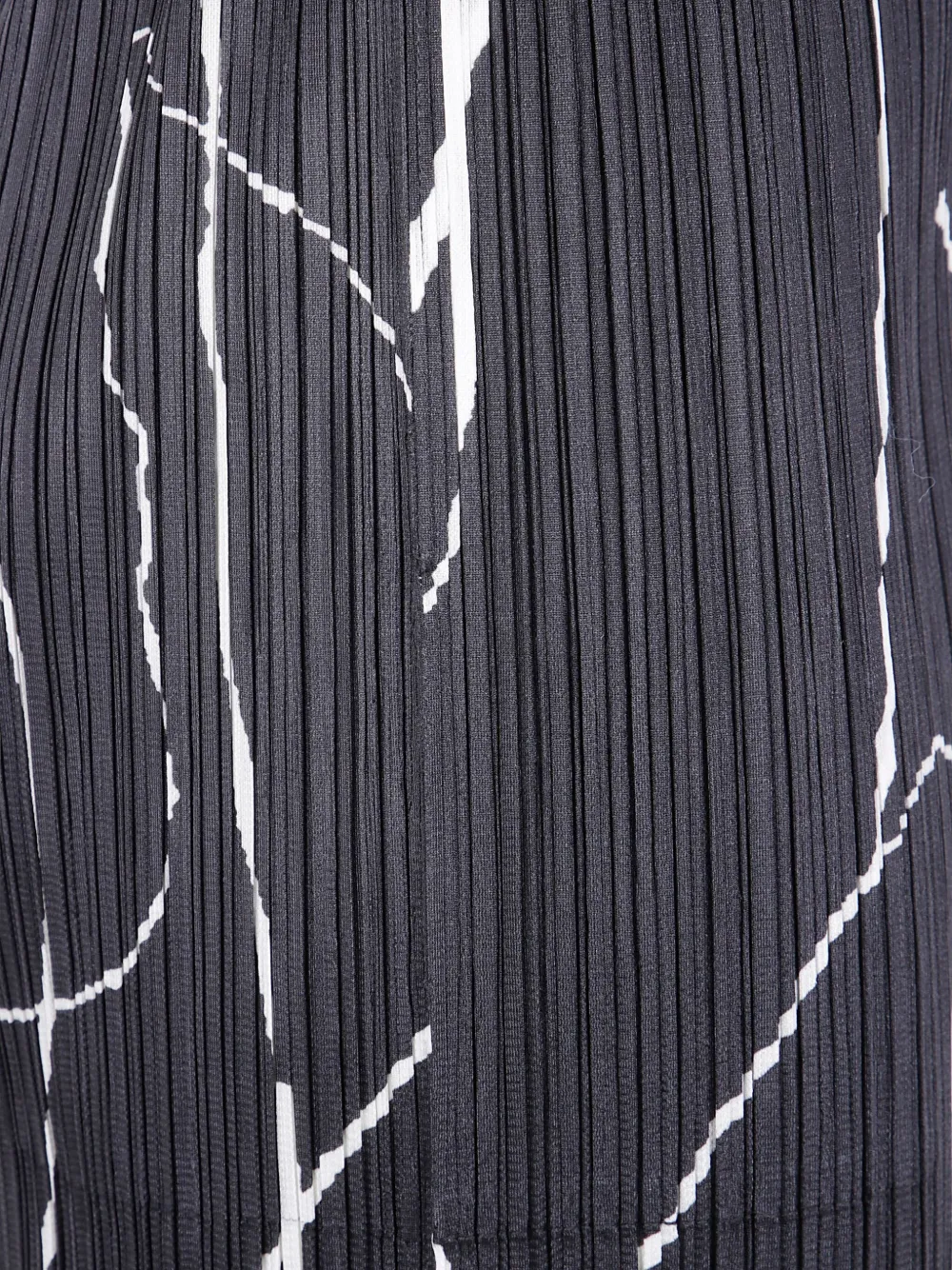 Pleats Please Issey Miyake Plooibroek met elastische tailleband Zwart