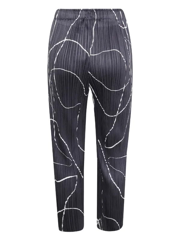 Pleats Please Issey Miyake イージーパンツ | ブラック | FARFETCH JP