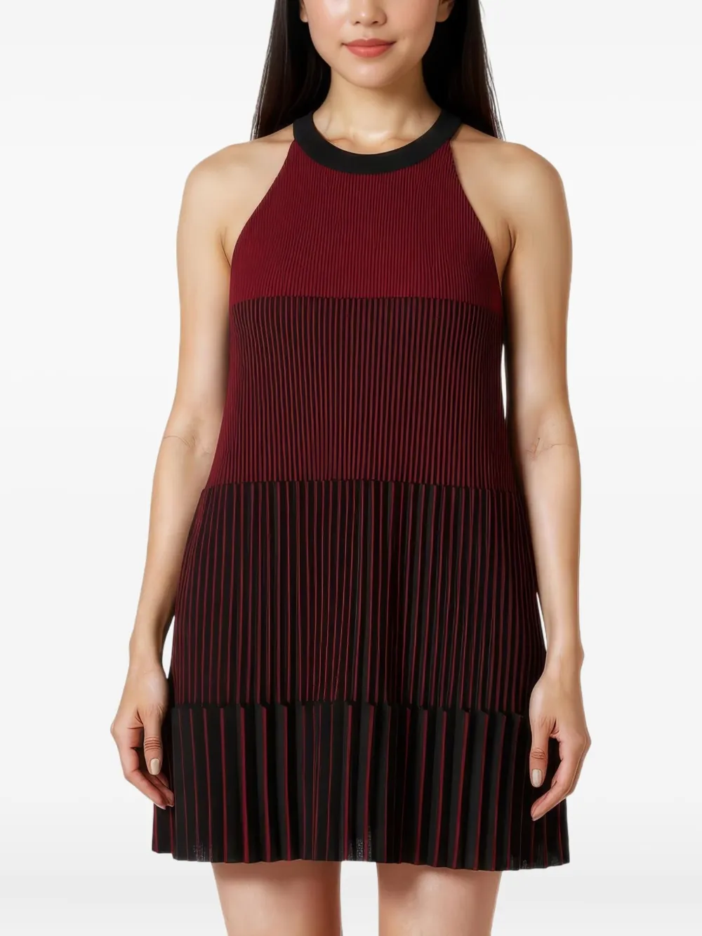 CFCL Accordion mouwloze mini-jurk - Rood