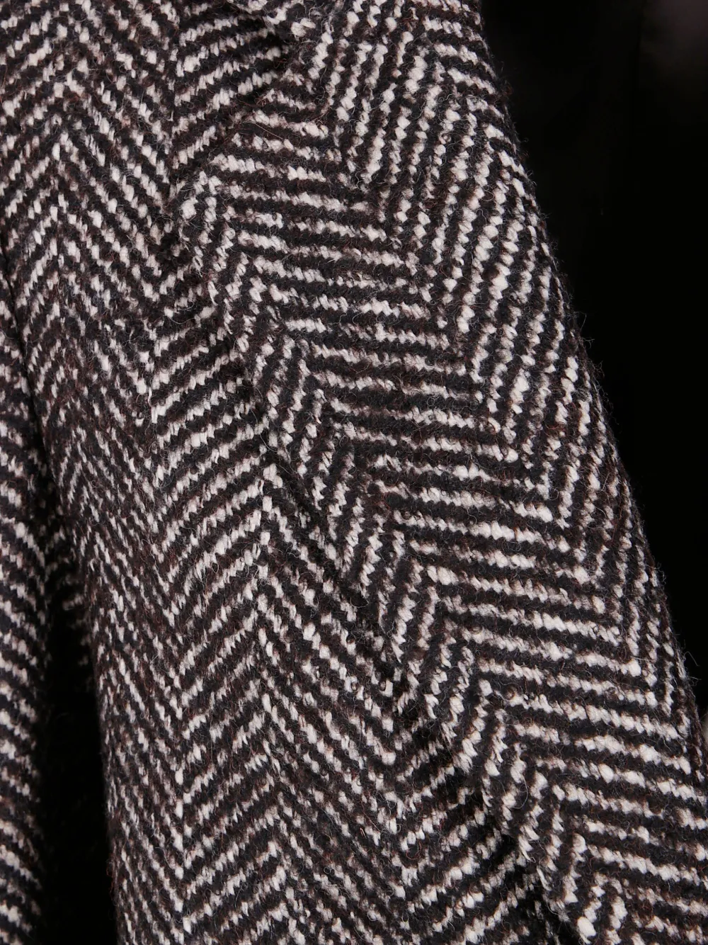 Tagliatore Amanda jas met visgraatpatroon Bruin