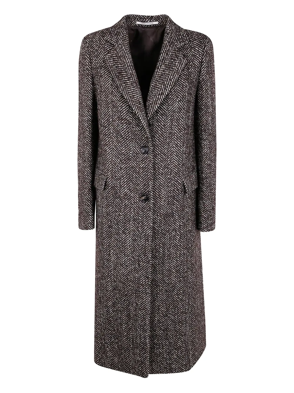 Tagliatore Amanda herringbone-pattern coat | Brown | Image 1