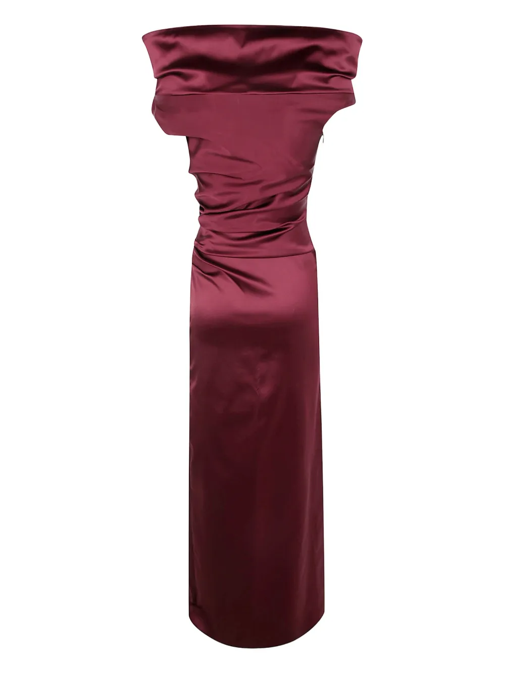 Max Mara draped-design maxi dress - Rood