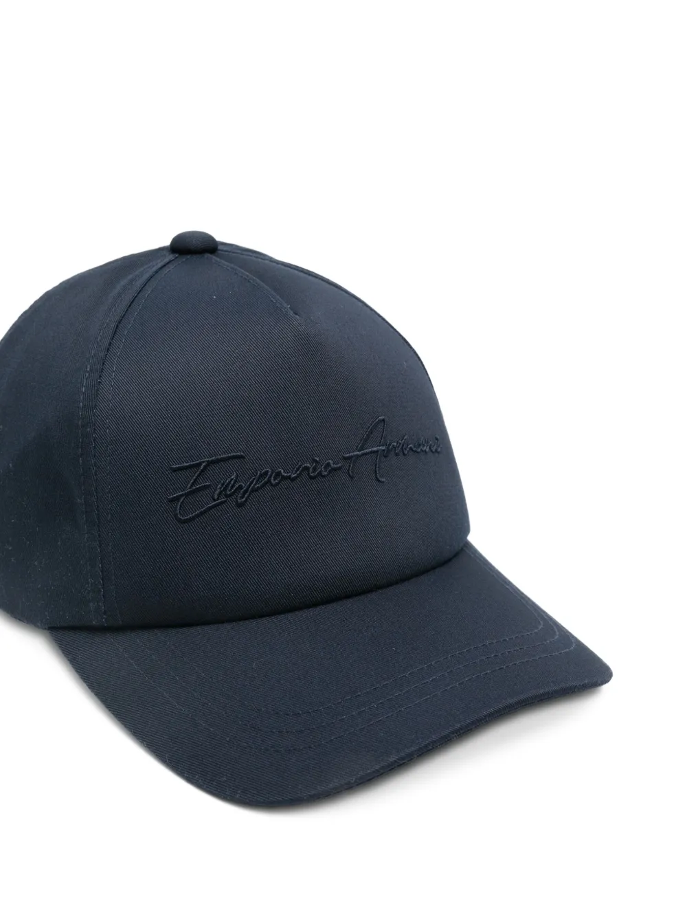Emporio Armani Logo-embroidered Cap In Blue
