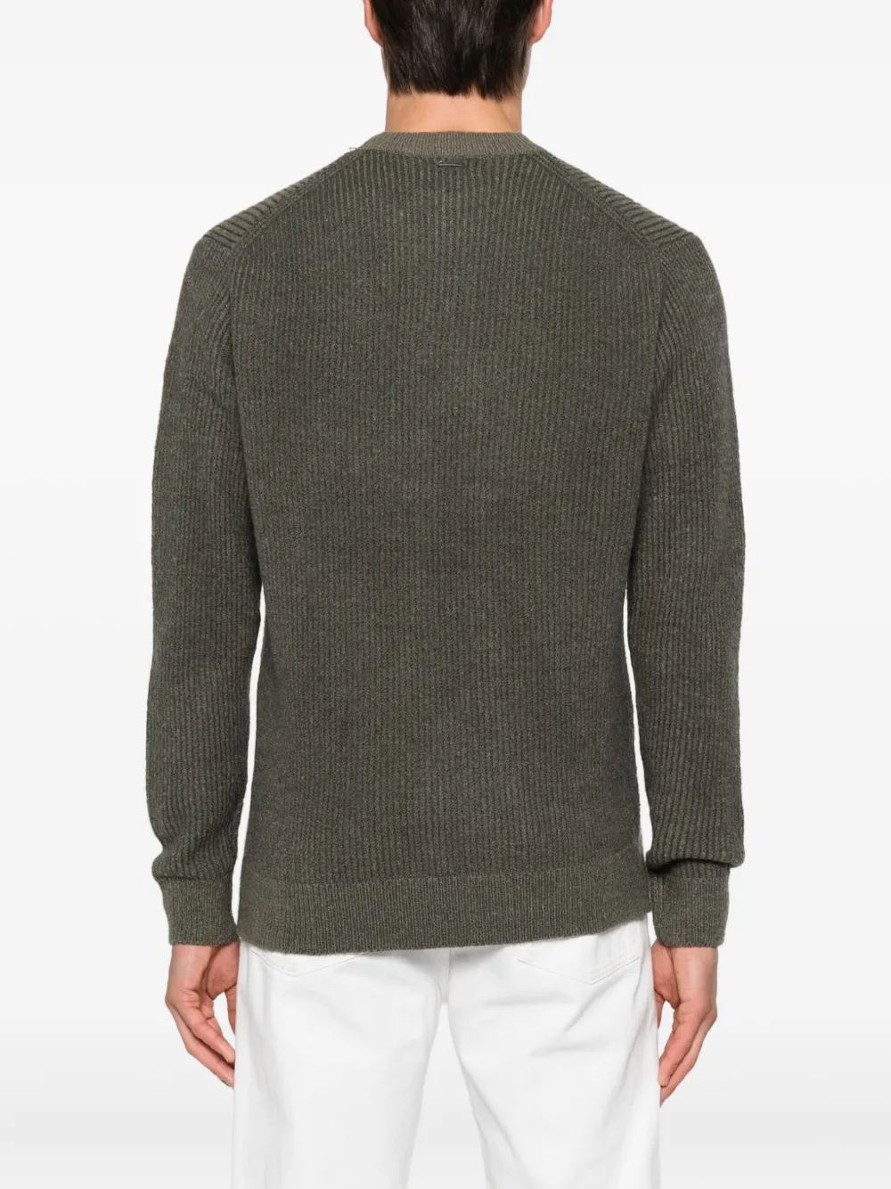 Antony Morato Geribbelde sweater Groen