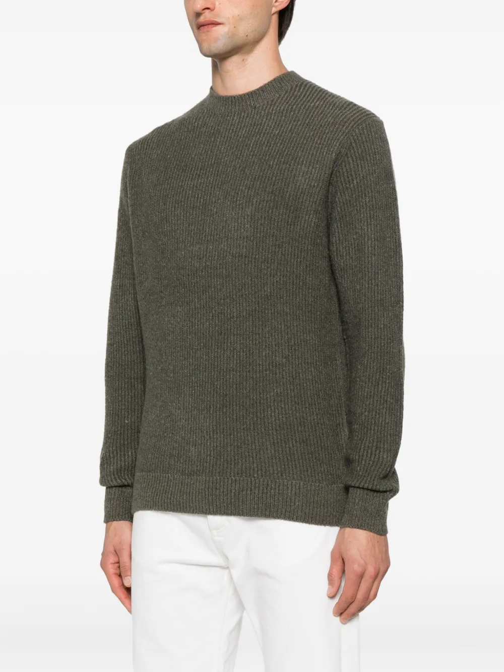 Antony Morato Geribbelde sweater Groen