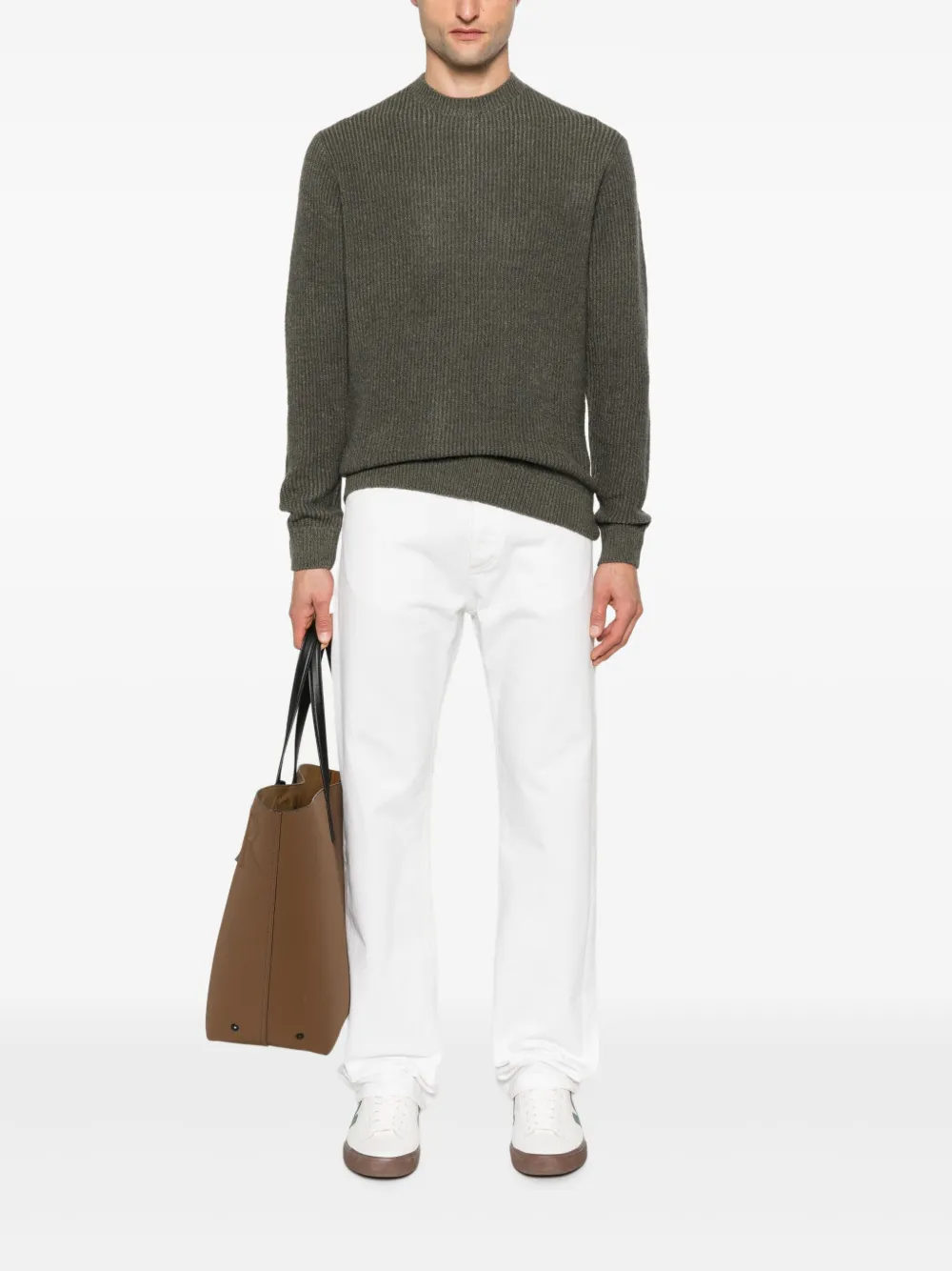 Antony Morato Geribbelde sweater - Groen