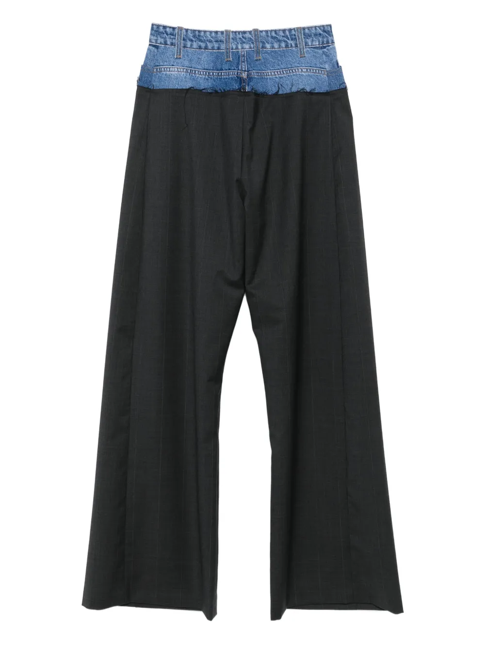 LITKOVSKA pinstripe-pattern panelled trousers | Flared Trousers | Image 2