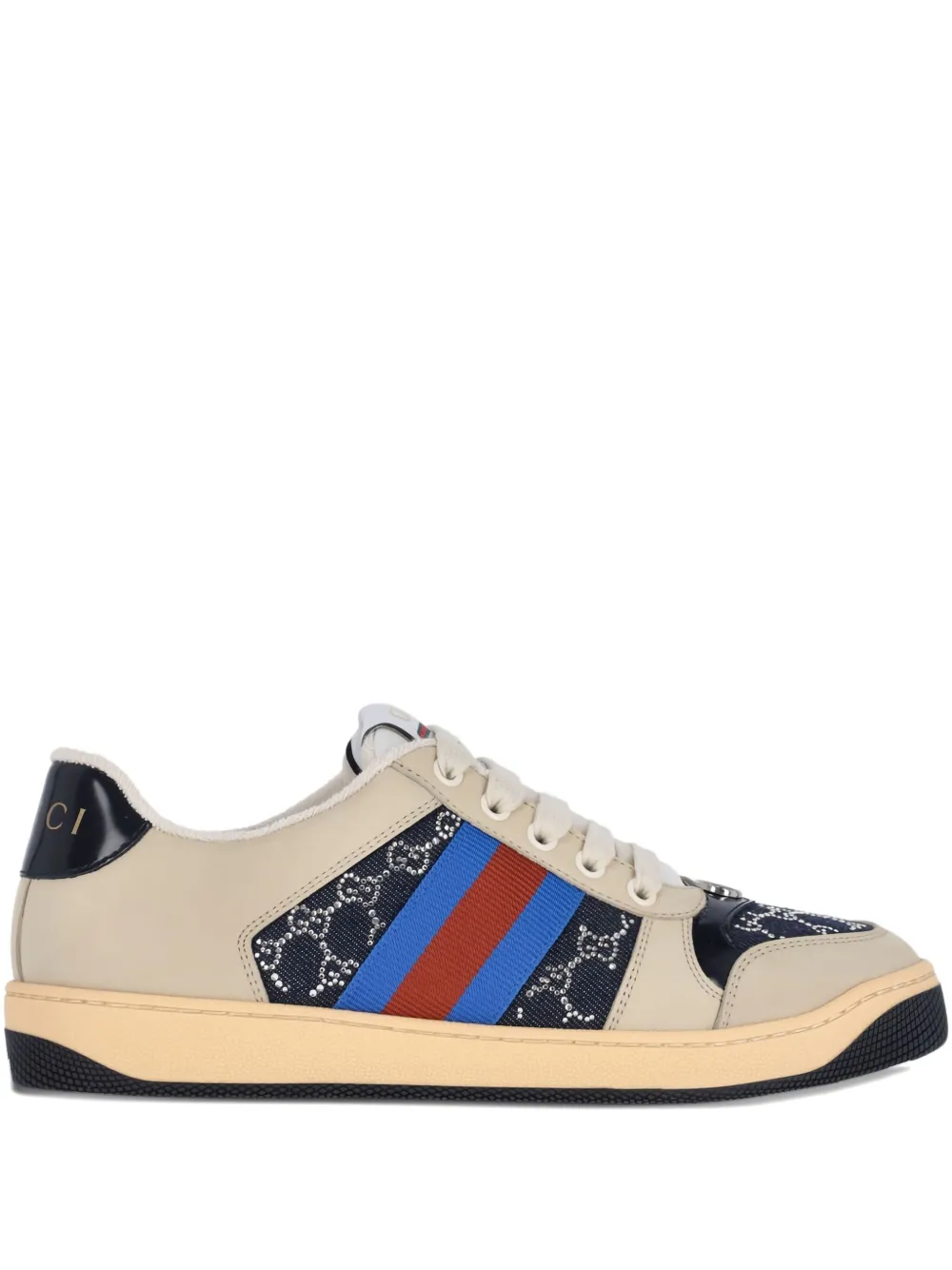 Gucci Screener logo-pattern sneakers | Neutrals | Image 1