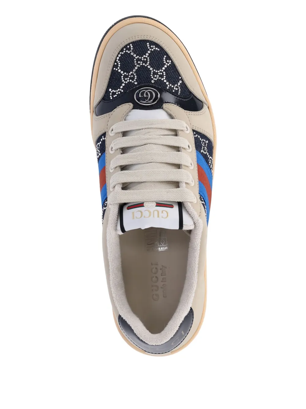Gucci Screener sneakers met logopatroon Beige