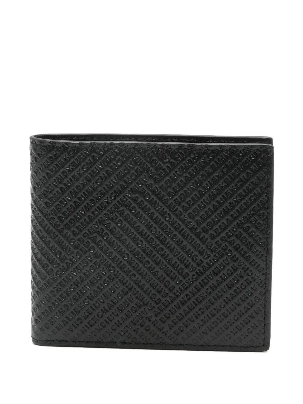 Armani Exchange Leather Wallet In Black