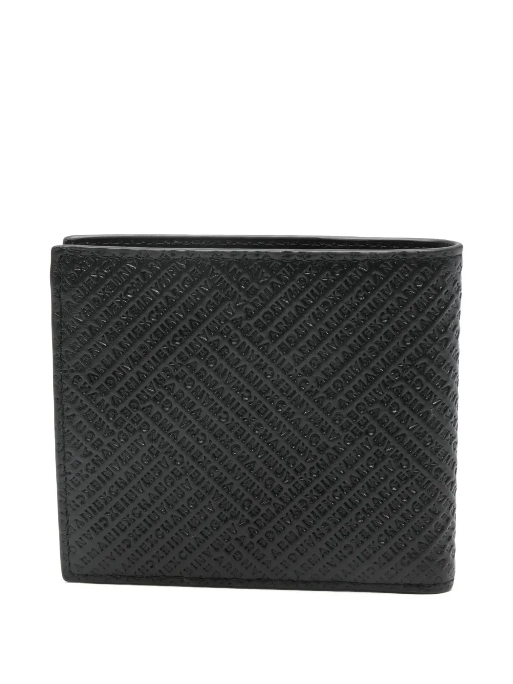 Armani Exchange Leren portemonnee - Zwart