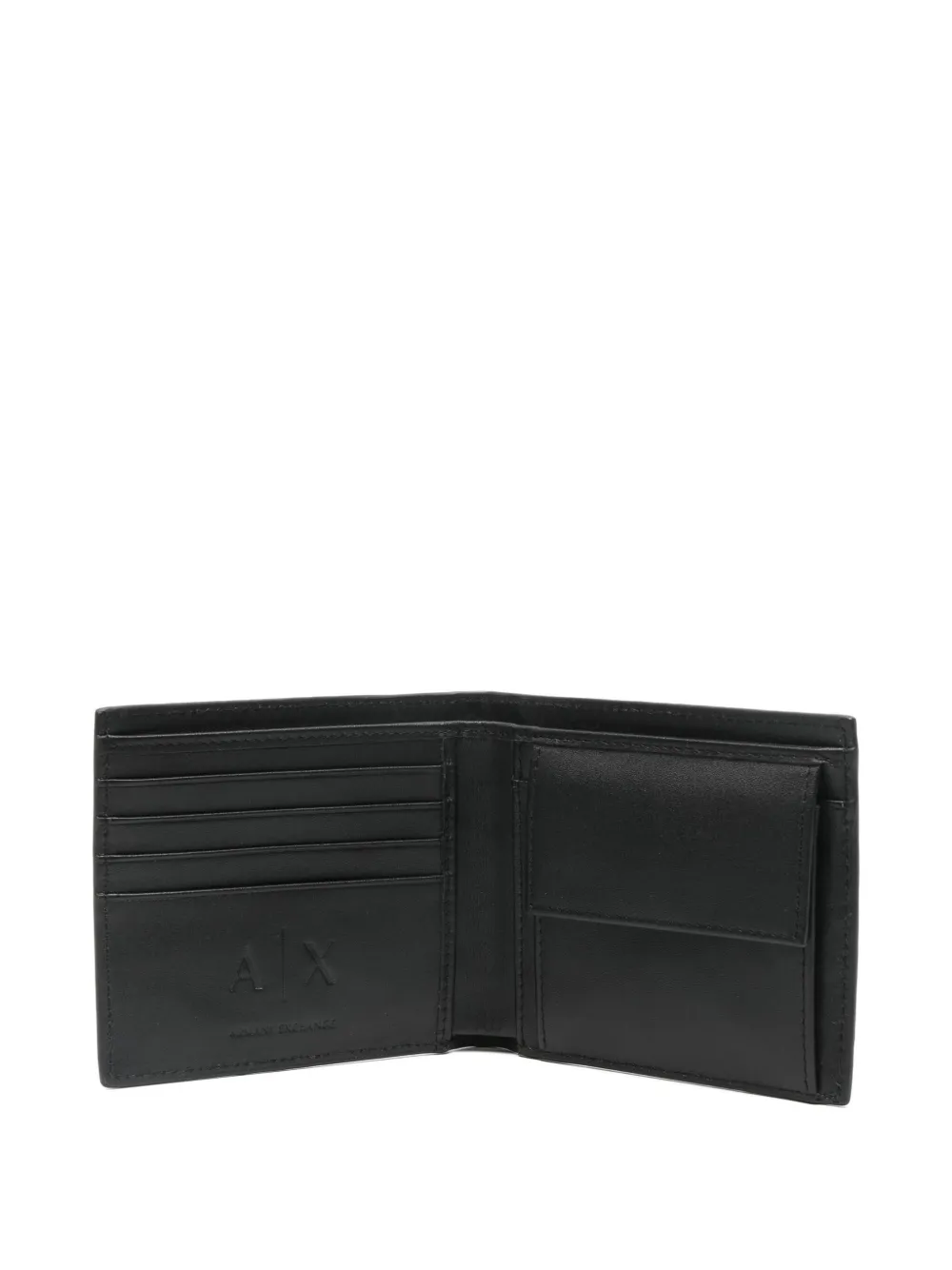 Armani Exchange Leather Wallet In Black