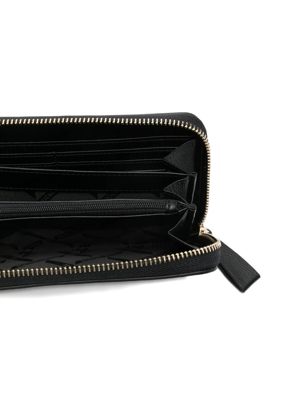 Armani Exchange Logo-plaque Leather Wallet In Black