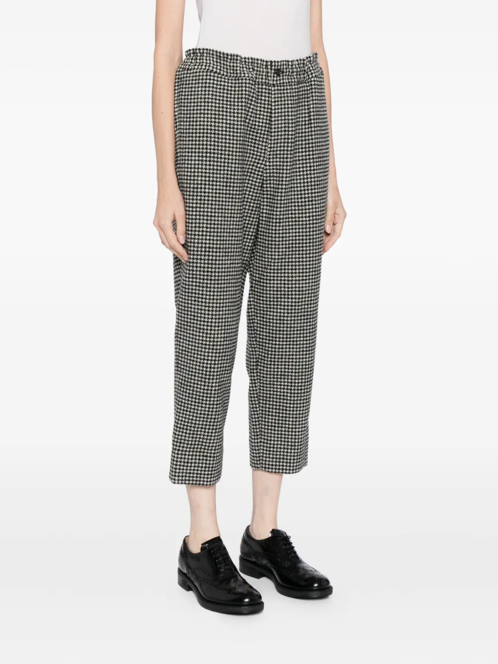 Black Comme Des Garçons Houndstooth Trousers 
