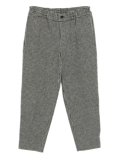 Black Comme Des Garçons houndstooth trousers