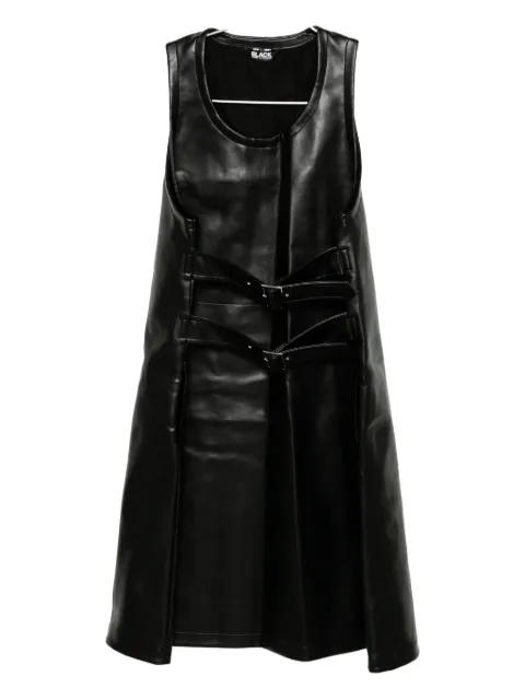 Black Comme Des Garçons vestido con cinturón