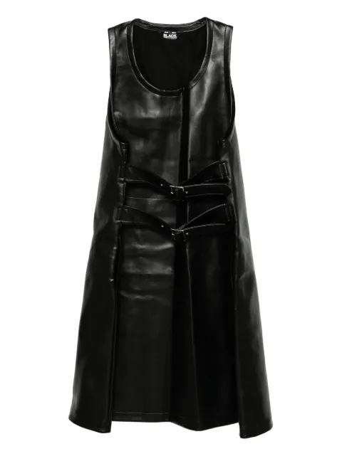 Black Comme Des Garçons belted dress